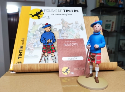 Figura resina Tintin escocs coleccin espaola